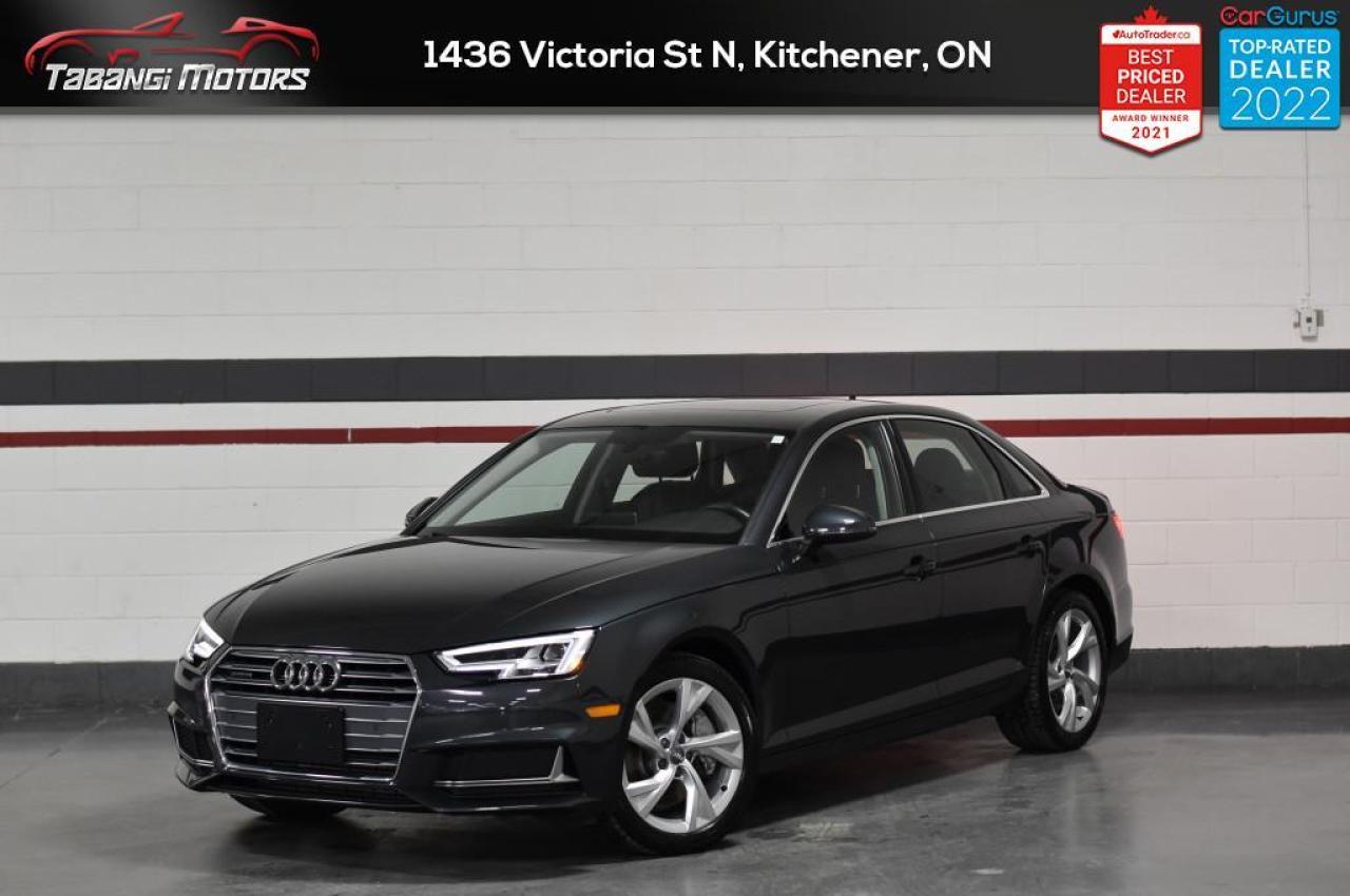 2019 Audi A4 Progressiv  No Accident Carplay Moonroof Navigation Park Assist