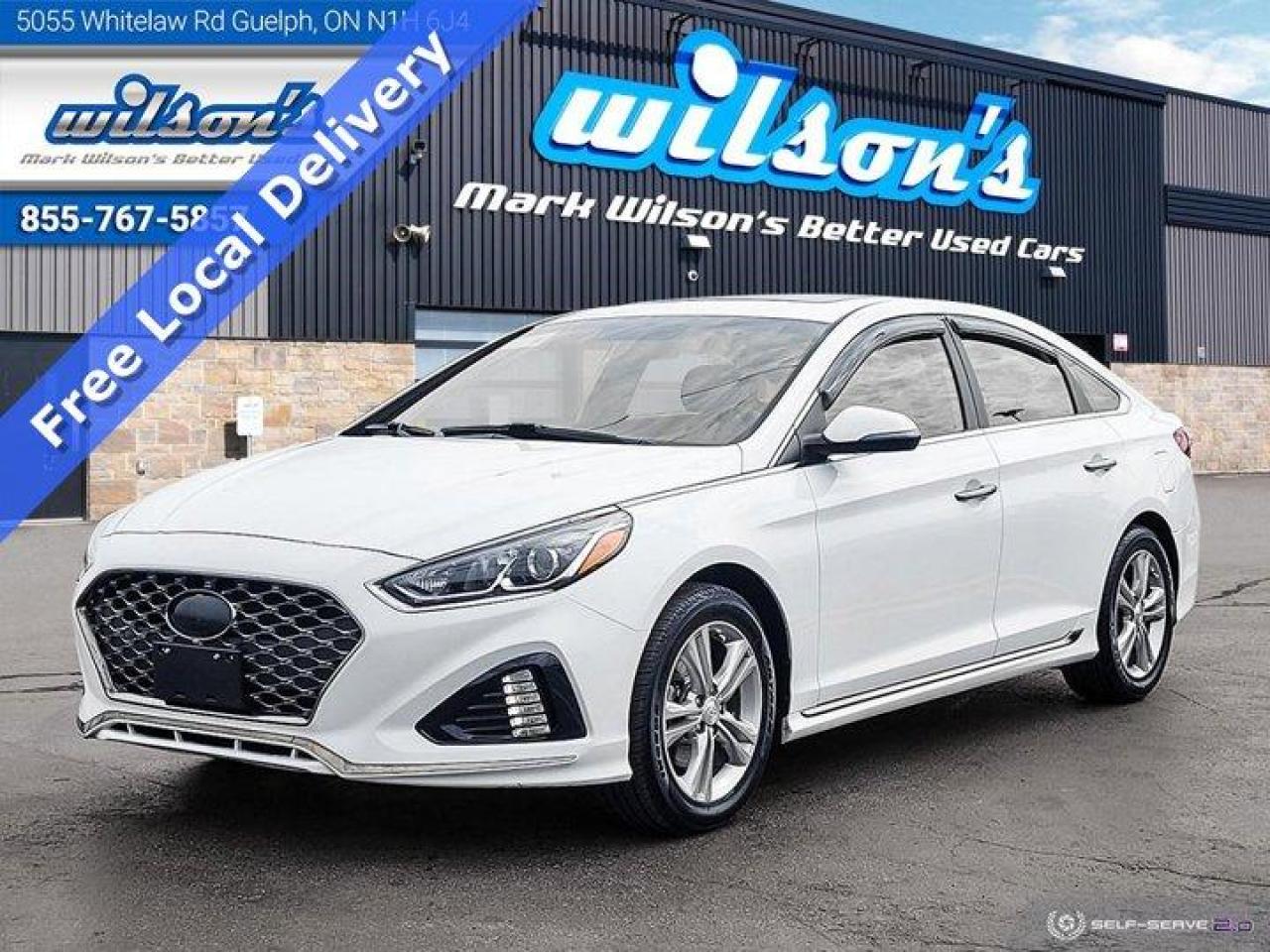 Used 2018 Hyundai Sonata Essential w/ Sport Package - Sunroof, Split Leather, Heated Seats, CarPlay+Android & New Tires ! for sale in Guelph, ON