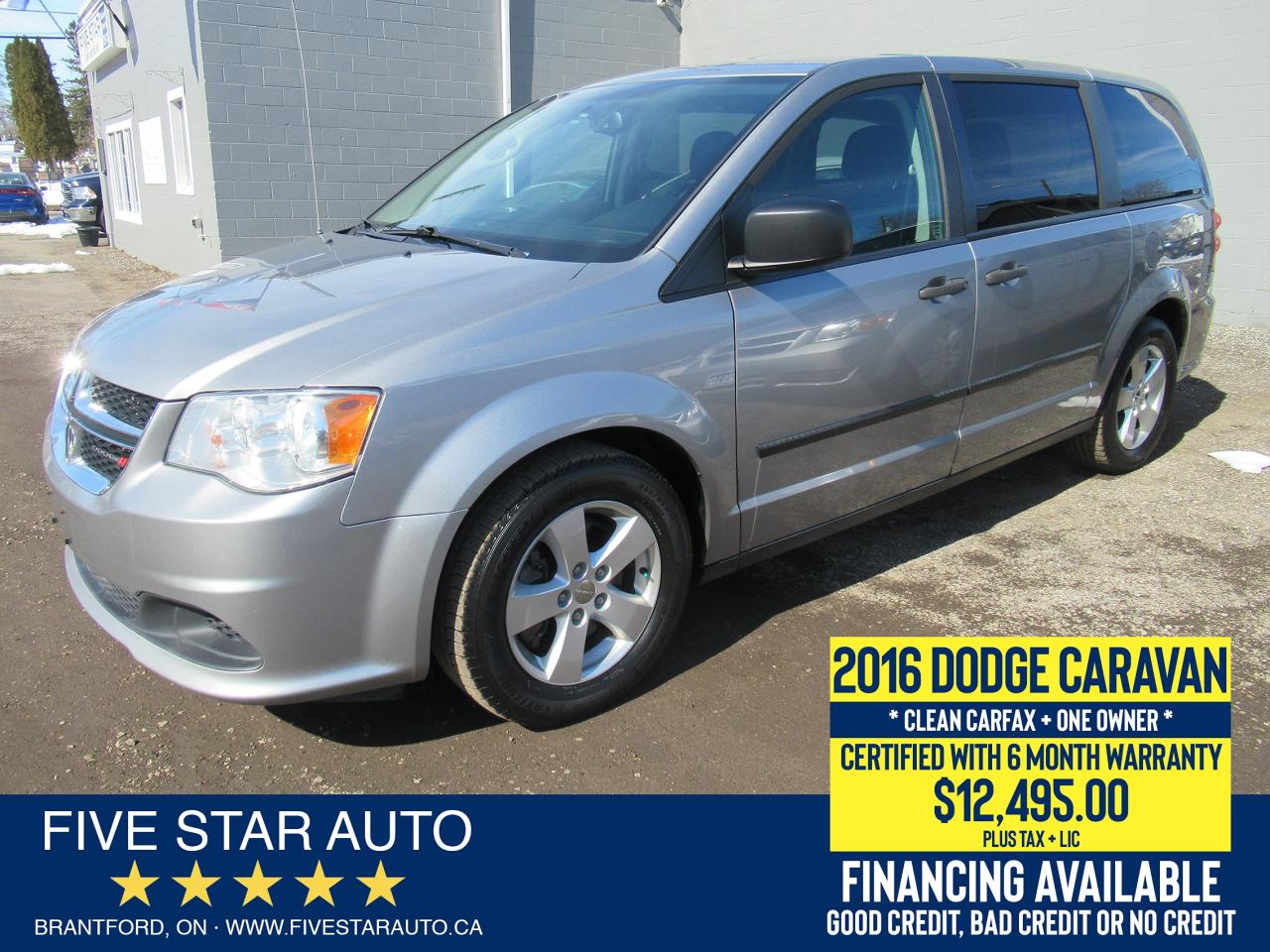 2016 Dodge Grand Caravan CVP *Clean Carfax + 1 Owner* Certified + Warranty