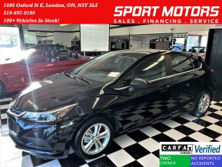 Used 2017 Chevrolet Cruze LT+Camera+ApplePlay+Cruise+Clean Carfax for sale in London, ON