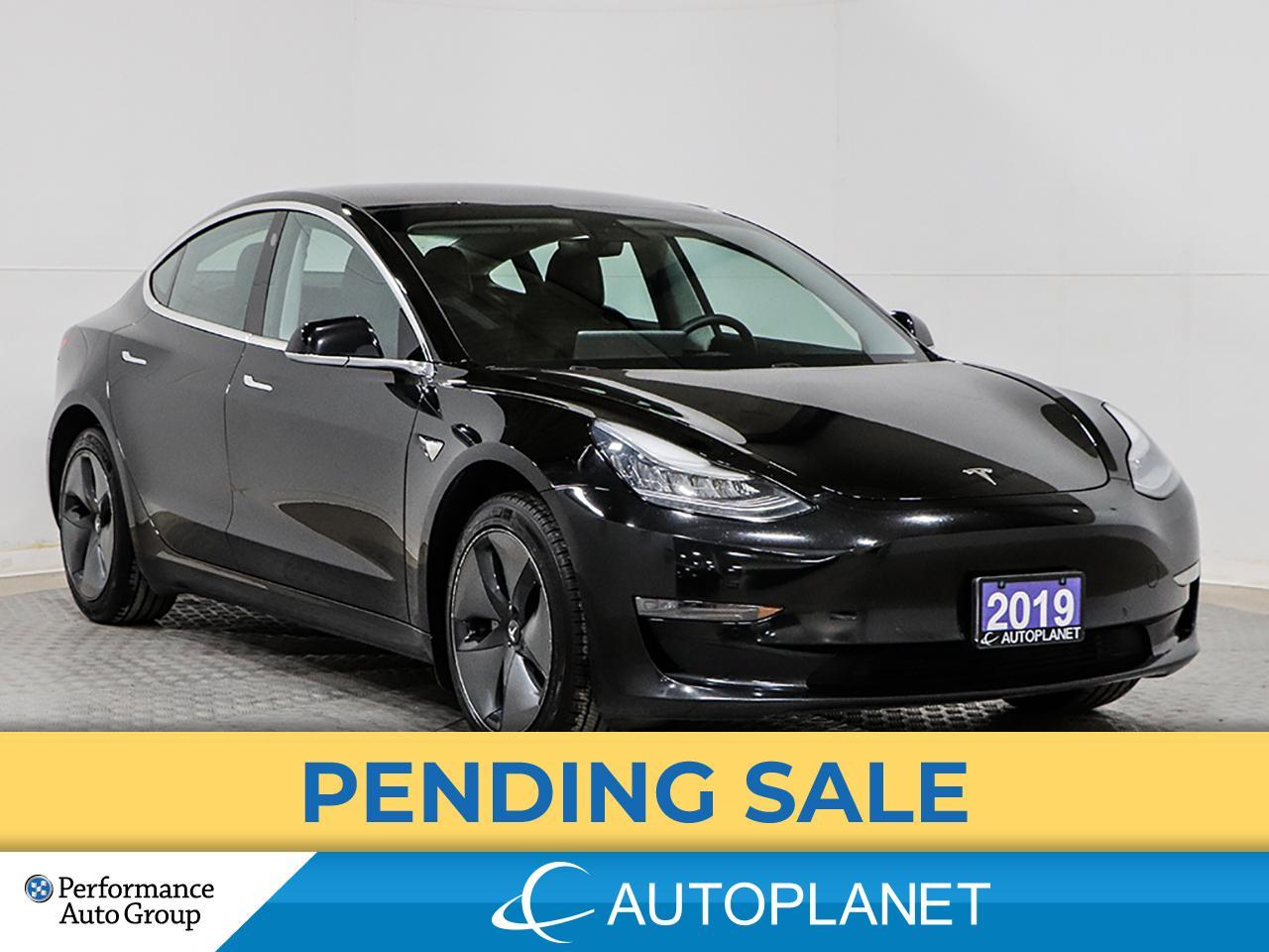 Used 2019 Tesla Model 3 Standard Range Plus, Navi, AutoPilot, 402 Km Range for sale in Brampton, ON
