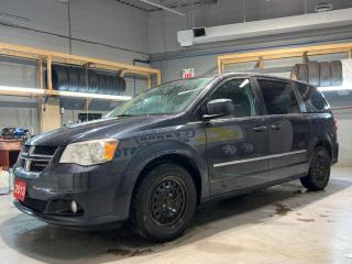 Used 2013 Dodge Grand Caravan Crew * Stow N Go * Over Head DVD Player * Power sliding doors & tailgate * Alloy Rims ONLY * Heated Steering Wheel * Heated Cloth Seats * Back Up Came for sale in Cambridge, ON