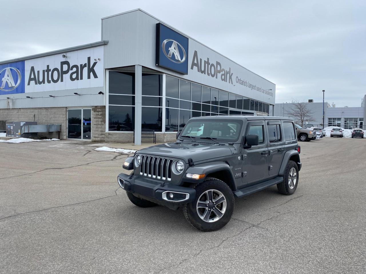 Used 2019 Jeep Wrangler Unlimited Sahara 4x4 | REMOVABLE HARDTOP | HEATED SEATS AND STEERING | BACK UP CAMERA | LEATHER for sale in Innisfil, ON