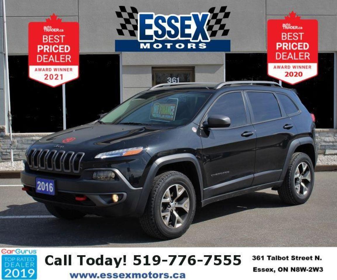 2016 Jeep Cherokee 4X4 Trailhawk*Leather*Bluetooth*Rear Cam*Low K's
