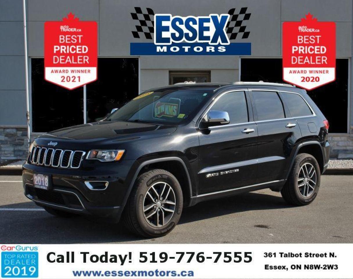 2018 Jeep Grand Cherokee Limited 4x4*Sun Roof*CarPlay*Low Ks**Navigation