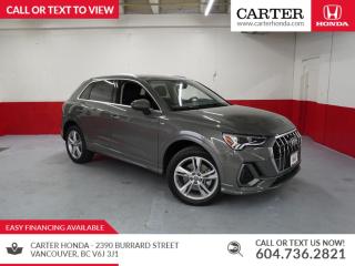 <p>Introducing the 2019 Audi Q3 Progressive, where luxury meets versatility in a compact SUV. With its sleek design and modern features, the Q3 Progressive is sure to turn heads wherever you go. Step inside the refined cabin, where youll find premium leather seating, a panoramic sunroof, and advanced technology at your fingertips. Powered by a responsive engine and equipped with Quattro all-wheel drive, the Q3 Progressive delivers impressive performance and confident handling. Stay connected with the intuitive infotainment system, wireless smartphone integration, and advanced safety features that prioritize your peace of mind. Whether youre navigating city streets or embarking on a weekend getaway, the Q3 Progressive offers an unparalleled driving experience. Visit Carter Honda on 8th and Burrard to see the 2019 Audi Q3 Progressive in person and elevate your driving experience today.
</p>
<p><strong>WHY CARTER HONDA?</strong><span style=font-size:12px><span style=font-family:Calibri,sans-serif>     </span></span></p>
<ul>
<li>Exceeding our Customers Expectations for Over 30 Years.</li>
<li>Upfront Pricing, ZERO Hidden Fees and 7-Day Exchange Policy</li> 
<li>4.5 Google Star Rating with 1500+ Customer Reviews</li>
<li>Dealer Rater 2023 Consumer Satisfaction Award</li>
<li>CARFAX - Full Vehicle Service History </li>
<li>Vehicle Trades Welcome! Best Price Guaranteed!</li>
<li>Award-Winning Honda Vehicle Selection</li>
<li>Fast Approvals and 99% Acceptance Rates</li>
<li>Multilingual Consultants</li>
<li>Comfortable Non-Pressured Showroom</li>
</ul>
<p>Were here to help you drive the vehicle you want, the vehicle you deserve!</p>
<p><strong>QUESTIONS? GREAT! WEVE GOT ANSWERS!</strong></p>
<p>CALL OR TEXT US NOW! <strong>(604) 736-2821</strong></p>
<p><span style=font-size:9px>(Doc. Fee: $495.00 | Dealer Code: 1100)</span></p>