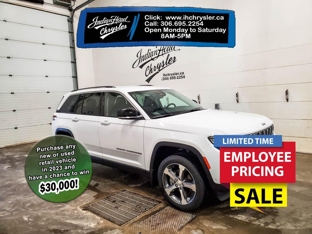 New 2023 Jeep Grand Cherokee Limited - Leather Seats for sale in Indian Head, SK