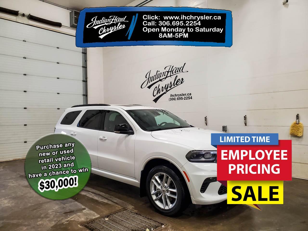 New 2023 Dodge Durango GT - Sunroof -  Cooled Seats for sale in Indian Head, SK