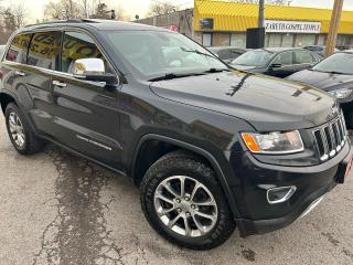 Used 2014 Jeep Grand Cherokee Limited/NAVI/CAMERA/LEATHER/ROOF/LOADED/ALLOYS for sale in Scarborough, ON
