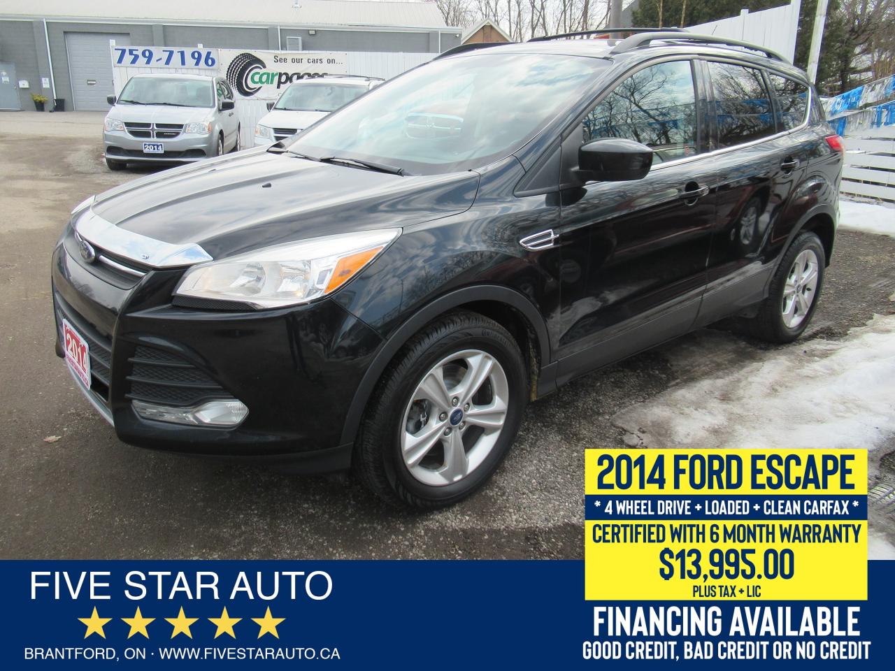 2014 Ford Escape SE 4WD *Clean Carfax* Certified w/ 6 Mnth Warranty