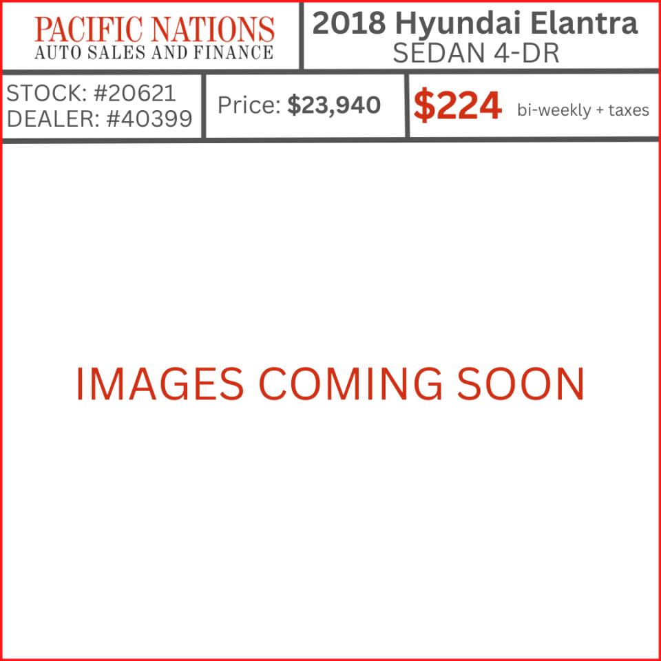 2018 Hyundai Elantra SEDAN 4-DR