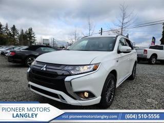 <b>Aluminum Wheels,  Heated Seats,  Apple CarPlay,  Android Auto,  Blind Spot Detection!</b><br> <br> At Pioneer Motors Langley, our team of professionals will guide you to make the right choice for your future vehicle. You will be advised as to the choice of the right vehicle and the best suitable financing for your needs. <br> <br> Compare at $52015 - Pioneer value price is just $50995! <br> <br>   Style, luxury, and power come together in this environmentally-friendly Mitsubishi Outlander PHEV. This  2022 Mitsubishi Outlander PHEV is fresh on our lot in Langley. <br> <br>Designed with our planet in mind, this Mitsubishi Outlander PHEV blends sophistication and convenience with innovative and purposeful technologies. Experience cutting-edge Super All-Wheel Control with unique driving modes for reliable handling and ultimate stability. Featuring a beautifully sculpted exterior, a refine driving experience, and tech rich cabin make for a revolutionary new experience in the SUV segment. If you are ready to take the leap into the next generation of technology, then this Mitsubishi Outlander PHEV is waiting for you.This  SUV has 20,594 kms. Its  nice in colour  and is completely accident free based on the <a href=https://vhr.carfax.ca/?id=rqYkLSfFAT8k8NPO1u2BVoKX1gK+iKSu target=_blank>CARFAX Report</a> . It has an automatic transmission and is powered by a  126HP 2.4L 4 Cylinder Engine. <br> <br> Our Outlander PHEVs trim level is SE S-AWC. The Outlander PHEV features a 13.8kWh lithium-ion battery and a highly efficient 2.4L gas engine allowing you to improve efficiency while reducing your environmental footprint. This Outlander SE plug-in hybrid comes very well equipped with Super All?Wheel Control, an 8 inch color display that features Apple CarPlay, Android Auto, SiriusXM and wireless streaming audio. Get comfortable in the ultra supportive heated front seats with dual zone climate control and durable suede seat material. Additional features include a Fast-Key remote keyless entry, an enhanced suspension with active stability control, blind spot detection with rear collision warning, front fog lamps, a rear view camera, hill hold assist, stylish aluminum wheels, silver painted roof rails, tumble forward rear seats and much more. This vehicle has been upgraded with the following features: Aluminum Wheels,  Heated Seats,  Apple Carplay,  Android Auto,  Blind Spot Detection,  Streaming Audio,  Rear View Camera. <br> <br>To apply right now for financing use this link : <a href=https://www.pioneermotorslangley.com/finance/ target=_blank>https://www.pioneermotorslangley.com/finance/</a><br><br> <br/><br> Buy this vehicle now for the lowest bi-weekly payment of <b>$339.01</b> with $0 down for 96 months @ 7.99% APR O.A.C. ( Plus applicable taxes -  Plus applicable fees   / Total Obligation of $71509  ).  See dealer for details. <br> <br>Let us make your visit to our dealership as pleasant and rewarding as it can be. All pricing is plus $995 Documentation fee and applicable taxes. o~o