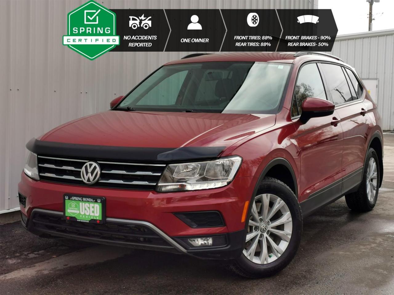 Used 2018 Volkswagen Tiguan Trendline NO ACCIDENTS REPORTED, WELL MAINTAINED, NEW WINDSHIELD, SMOKE-FREE for sale in Cranbrook, BC