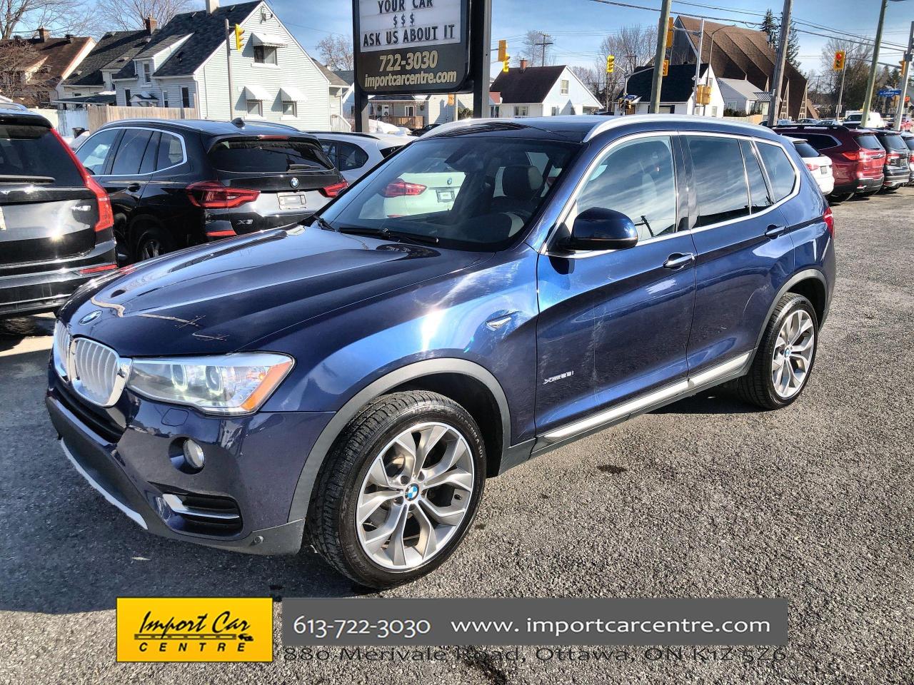 Used 2017 BMW X3 xDrive28i ONLY 71 000KMS!!  PANO ROOF  NAVI  HTD S for sale in Ottawa, ON