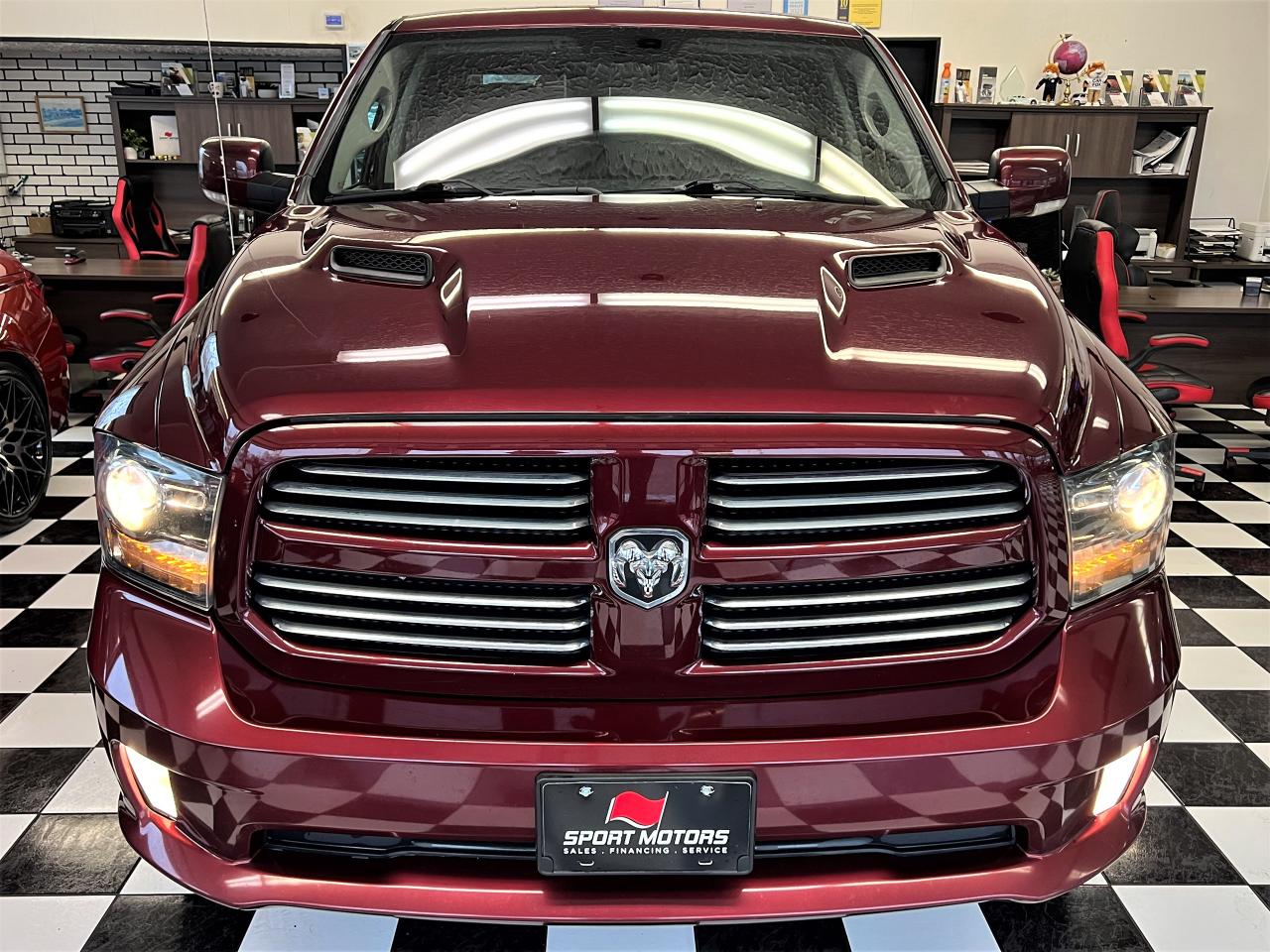 2016 RAM 1500 SPORT HEMI 5.7L 4x4+Roof+Leather+GPS+Accident Free Photo70