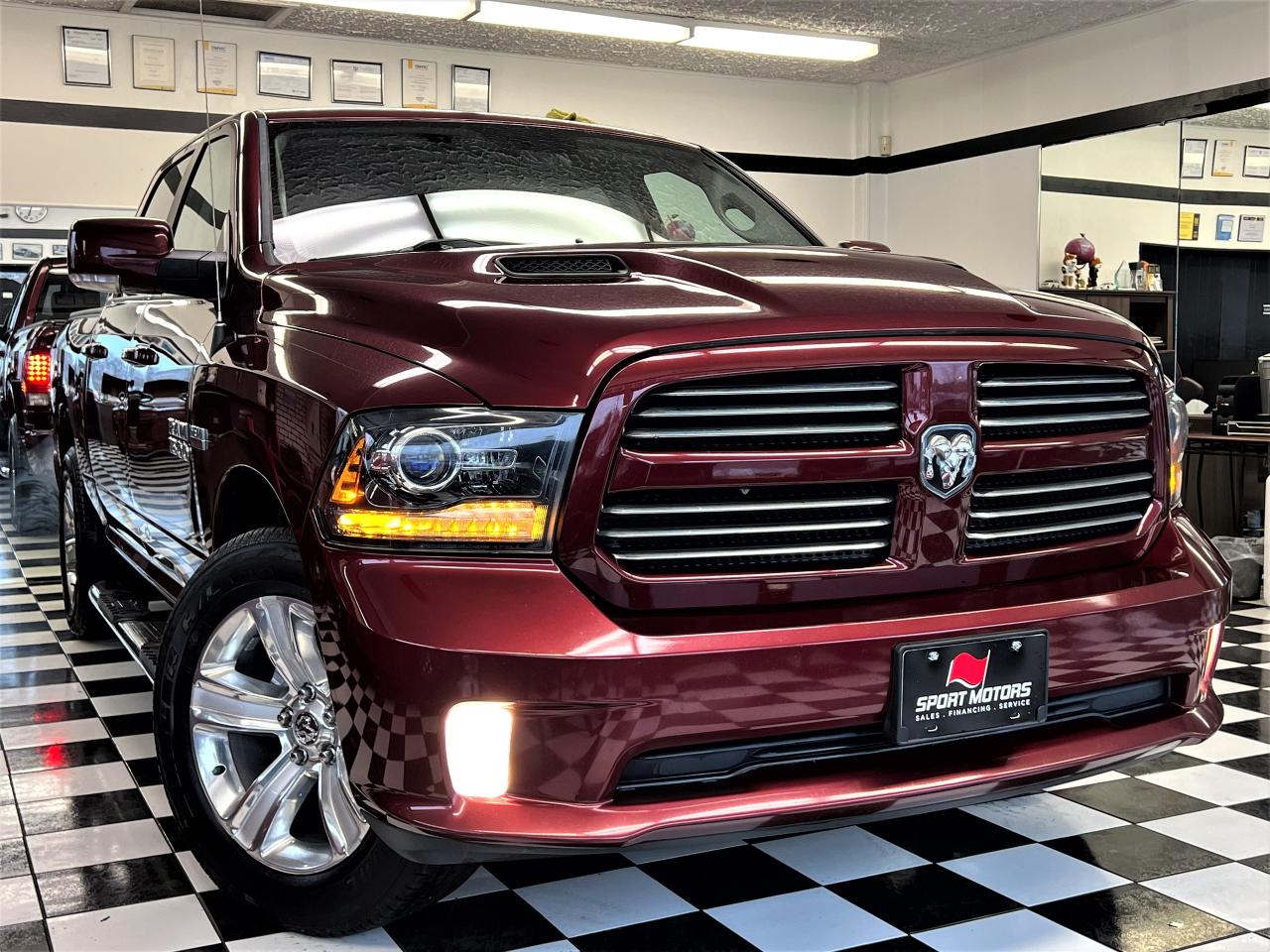 2016 RAM 1500 SPORT HEMI 5.7L 4x4+Roof+Leather+GPS+Accident Free Photo80