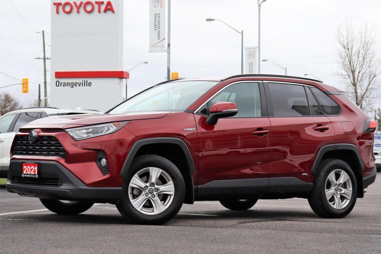 Used 2021 Toyota RAV4 Hybrid XLE HYBRID AWD, HEATED SEATS/STEERING, SUNROOF, ANDROID AUTO, APPLE CARPLAY, POWER TAILGATE for sale in Orangeville, ON