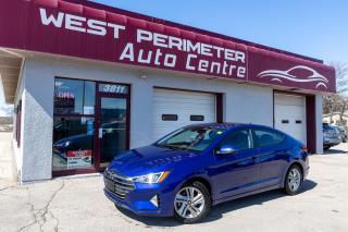 This Hyundai Elantra jumps out in Intense Blue waiting for the next lucky driver who wants to experience exhilaration. With the 2.0L, 147 HP engine supported by the Intelligent Variable Transmission, this sport sedan is sure to please. Balance of factory warranty included

**  2.0L Atkinson cycle 4-cylinder engin
**  Heated, power-adjustable side mirrors
**  Projection headlights
**  7 airbags
**  Remote keyless entry system with alarm
**  Vehicle Stability Management, Electronic
         Stability Control, Traction Control System,
** Anti-lock Braking System
 ** 6-way manually adjustable front seats
**  60/40 split-fold rear seatbacks
**  AM/FM/MP3 audio system
              with 6 speakers
 ** Bluetooth® hands-free phone system
 ** Heated front seats

 ** Power windows with drivers auto-down
**  Rearview camera with dynamic guidelines
 ** Steering wheel-mounted audio and
                 telephone controls
 ** Tilt-and-telescopic steering wheel

 ** Intelligent Variable Transmission (IVT)
                  with Drive Mode Select and cruise control
 ** 16" alloy wheels
 ** Automatic headlights
 ** Front grille, chrome finish
 ** LED daytime running lights
 ** LED side mirror turn signal repeaters
**  Blind-Spot Collision Warning
 ** Rear Cross-Traffic Collision Warning
 ** Driver Attention Warning
** Lane Departure Warning
** with Lane Keeping Assist
 ** Forward Collision-Avoidance Assist
 ** 7.0" touch-screen display
 ** Android Auto and Apple CarPlay
 ** Heated, leather-wrapped steering wheel
 ** Sunvisors, with illuminated vanity mirror
**  Proximity keyless entry with Push Button Ignition
 ** Hands-free Smart Trunk
**  Power sunroof  and so very much more in this sporty, fuel efficient sedan


West Perimeter Auto Centre is a used car dealer in Winnipeg, which is an A+ Rated Member of the Better Business Bureau. 
We need low mileage used cars & used trucks. 
WE WILL PAY TOP DOLLAR FOR YOUR TRADE!! 

This vehicle comes with our complete 150 point inspection, Manitoba Safety, and Free CarFax report. Advertised price is ALL INCLUSIVE- NO HIDDEN EXTRAS, plus applicable taxes. We ALWAYS welcome trade ins. CALL TODAY for your no obligation test drive. Bank Financing available. Apply on line today for free credit application. 
West Perimeter Auto Centre 3811 Portage Avenue Winnipeg, Manitoba   SEE US TODAY!!