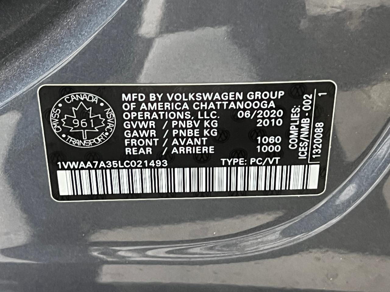 2020 Volkswagen Passat Comfortline+New Tires+ApplePlay+CAM+CLEAN CARFAX - Photo #42