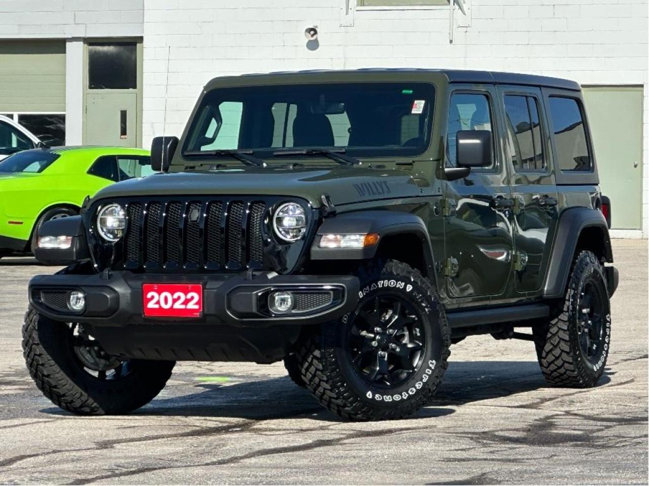 Used 2022 Jeep Wrangler UNLIMITED WILLY'S 4X4 | APPLE CARPLAY | BACKUP CAM for sale in Waterloo, ON