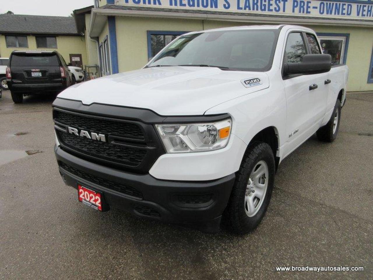 Used 2022 Dodge Ram 1500 LIKE NEW TRADESMEN-EDITION 6 PASSENGER 3.6L - ETORQUE.. 4X4.. QUAD-CAB.. 6.6-FOOT-BOX.. BACK-UP CAMERA.. BLUETOOTH SYSTEM.. KEYLESS ENTRY.. for sale in Bradford, ON