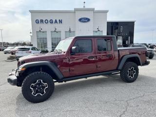 <p><span style=font-size:14px><span style=font-family:Arial,Helvetica,sans-serif>2021 Jeep Gladiator Rubicon 4x4 with a 3.6L 6 cylinder engine, 8-speed automatic transmission, push start, spray liner, Mopar soft tri-fold tonneau cover, heated front seats, heated steering wheel, navigation, bluetooth, reverse camera with sensors, leather seats, tinted windows, remote start, adaptive cruise control, blind spot alert.</span></span></p>