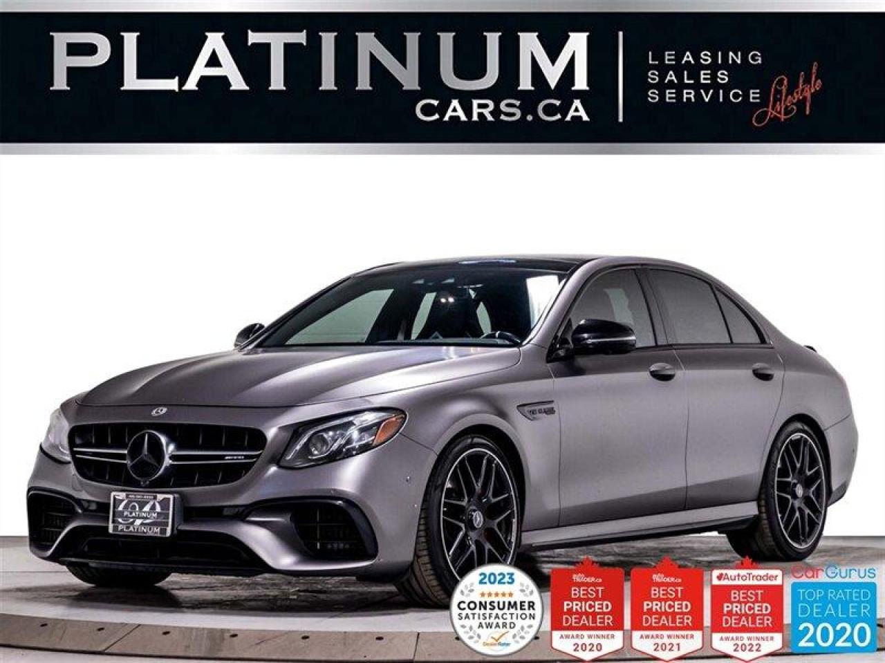 Used 2018 Mercedes-Benz E-Class AMG E63S 4MATIC, 603HP, SPORT SEATS, MAGNO GREY for sale in Toronto, ON