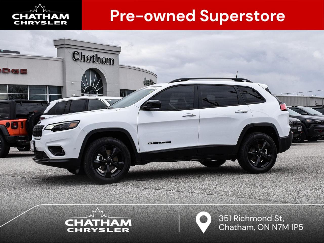 Used 2023 Jeep Cherokee Altitude ALTITUDE ELITE NAV SUNROOF BLIND SPOT ADAPTIVE CRU for sale in Chatham, ON
