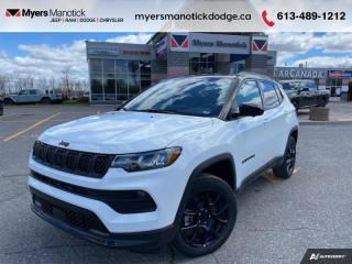 <b>Leather Seats,  4G Wi-Fi,  Heated Steering Wheel,  Remote Start,  Proximity Key!</b><br> <br> <br> <br>Call 613-489-1212 to speak to our friendly sales staff today, or come by the dealership!<br> <br>  This 2023 Jeep Compass features gorgeous styling and introduces new innovative ways to enhance your driving experience. <br> <br>Keeping with quintessential Jeep engineering, this 2023 Compass sports a striking exterior design, with an extremely refined interior, loaded with the latest and greatest safety, infotainment and convenience technology. This SUV also has the off-road prowess to booth, with rugged build quality and great reliability to ensure that you get to your destination and back, as many times as you want. <br> <br> This bright white SUV  has an automatic transmission and is powered by a  200HP 2.0L 4 Cylinder Engine.<br> <br> Our Compasss trim level is Altitude. This Compass Altitude adds on leather seating upholstery and mobile hotspot internet access, and steps things up with a heated steering wheel, remote engine start, roof rack rails, front fog lamps and cornering headlamps, in addition to heated front seats, a 10.1-inch infotainment screen powered by Uconnect 5 with Apple CarPlay and Android Auto, towing equipment including trailer sway control, push button start, air conditioning, cruise control with steering wheel controls, and front and rear cupholders. Safety features also include lane keeping assist with lane departure warning, forward collision warning with active braking, driver monitoring alert, and a rearview camera. This vehicle has been upgraded with the following features: Leather Seats,  4g Wi-fi,  Heated Steering Wheel,  Remote Start,  Proximity Key,  Heated Seats,  Led Lights. <br><br> View the original window sticker for this vehicle with this url <b><a href=http://www.chrysler.com/hostd/windowsticker/getWindowStickerPdf.do?vin=3C4NJDFN7PT511909 target=_blank>http://www.chrysler.com/hostd/windowsticker/getWindowStickerPdf.do?vin=3C4NJDFN7PT511909</a></b>.<br> <br>To apply right now for financing use this link : <a href=https://CreditOnline.dealertrack.ca/Web/Default.aspx?Token=3206df1a-492e-4453-9f18-918b5245c510&Lang=en target=_blank>https://CreditOnline.dealertrack.ca/Web/Default.aspx?Token=3206df1a-492e-4453-9f18-918b5245c510&Lang=en</a><br><br> <br/> Total  cash rebate of $4775 is reflected in the price. Credit includes up to 10% MSRP.  6.49% financing for 96 months. <br> Buy this vehicle now for the lowest weekly payment of <b>$139.91</b> with $0 down for 96 months @ 6.49% APR O.A.C. ( Plus applicable taxes -  $1199  fees included in price    ).  Incentives expire 2024-07-02.  See dealer for details. <br> <br>If youre looking for a Dodge, Ram, Jeep, and Chrysler dealership in Ottawa that always goes above and beyond for you, visit Myers Manotick Dodge today! Were more than just great cars. We provide the kind of world-class Dodge service experience near Kanata that will make you a Myers customer for life. And with fabulous perks like extended service hours, our 30-day tire price guarantee, the Myers No Charge Engine/Transmission for Life program, and complimentary shuttle service, its no wonder were a top choice for drivers everywhere. Get more with Myers!<br> Come by and check out our fleet of 40+ used cars and trucks and 100+ new cars and trucks for sale in Manotick.  o~o