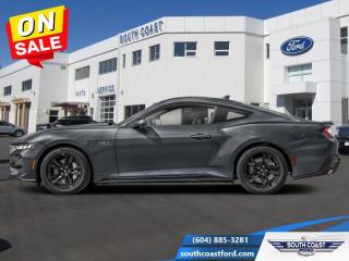<b>Leather Seats, Ford Co-Pilot360 Assist, Navigation, Premium Audio, GT Performance Package!</b><br> <br>   This seventh-generation Ford Mustang represents the future of ultimate performance muscle cars. <br> <br>From the roar of the engine to its unmistakable style, this all-new Ford Mustang is guaranteed to raise your heart rate and stir your soul. A performance car through and through, this Mustang offers responsive driving dynamics, a comfortable ride and endless smiles by the mile. Its easy to see why the Ford Mustang is still a true American icon.<br> <br> This dark matter grey coupe  has a 6 speed manual transmission and is powered by a  480HP 5.0L 8 Cylinder Engine.<br> <br> Our Mustangs trim level is GT Premium. With even more performance, this Mustang GT Premium comes with an uprated powertrain and a lip spoiler, along with heated and ventilated seats with ActiveX upholstery, a heated steering wheel, dual-zone climate control, upgraded aluminum wheels and an upgraded 9-speaker audio system. The great standard features continue with LED headlights, smart device remote engine start, FordPass Connect tracking, smart device integration, and a dazzling 13.2-inch touchscreen with SYNC 4.0 QNX. Safety features include blind spot detection, lane keeping assist with lane departure warning, automatic emergency braking, and front and rear collision mitigation. This vehicle has been upgraded with the following features: Leather Seats, Ford Co-pilot360 Assist, Navigation, Premium Audio, Gt Performance Package, 19 Inch Aluminum Wheels. <br><br> View the original window sticker for this vehicle with this url <b><a href=http://www.windowsticker.forddirect.com/windowsticker.pdf?vin=1FA6P8CF2R5402578 target=_blank>http://www.windowsticker.forddirect.com/windowsticker.pdf?vin=1FA6P8CF2R5402578</a></b>.<br> <br>To apply right now for financing use this link : <a href=https://www.southcoastford.com/financing/ target=_blank>https://www.southcoastford.com/financing/</a><br><br> <br/> Weve discounted this vehicle $1835. Total  cash rebate of $2000 is reflected in the price. Credit includes $2,000 Non-Stackable Cash Purchase Assistance. Credit is available in lieu of subvented financing rates.  Incentives expire 2024-04-30.  See dealer for details. <br> <br>Call South Coast Ford Sales or come visit us in person. Were convenient to Sechelt, BC and located at 5606 Wharf Avenue. and look forward to helping you with your automotive needs. <br><br> Come by and check out our fleet of 20+ used cars and trucks and 100+ new cars and trucks for sale in Sechelt.  o~o