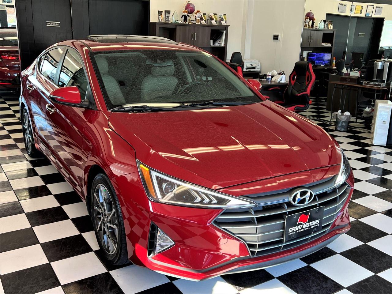 2020 Hyundai Elantra Luxury+Roof+LaneKeep+Leather+BSM+CLEAN CARFAX - Photo #5