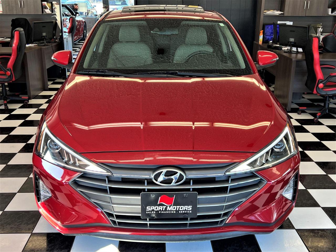 2020 Hyundai Elantra Luxury+Roof+LaneKeep+Leather+BSM+CLEAN CARFAX - Photo #6