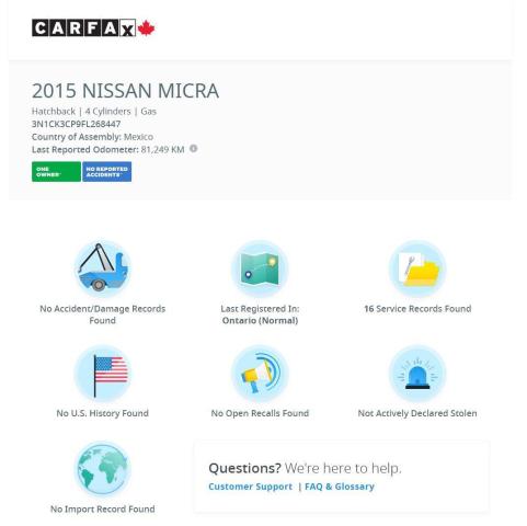 2015 Nissan Micra SV+Camera+Bluetooth+New Brakes+CLEAN CARFAX Photo13