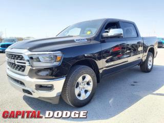 This Ram 1500 delivers a Regular Unleaded V-8 5.7 L engine powering this Automatic transmission. WHEELS: 18 X 8 ALUMINUM (STD), TRANSMISSION: 8-SPEED AUTOMATIC, TIRES: 275/65R18 BSW ALL SEASON LRR (STD).* This Ram 1500 Features the Following Options *QUICK ORDER PACKAGE 27Z -inc: Engine: 5.7L HEMI VVT V8 w/MDS & eTorque, Transmission: 8-Speed Automatic , TECHNOLOGY GROUP -inc: Head-Up Display, LED Centre High-Mounted Stop Lamps, Digital Rearview Mirror w/Autodim, REAR WHEELHOUSE LINERS, PREMIUM LIGHTING GROUP -inc: Front LED Fog Lamps, LED Reflector Headlamps, LED Taillamps, MONOTONE PAINT, LEVEL 1 SAFETY GROUP -inc: Advanced Brake Assist, Pedestrian Emergency Braking, Full-Speed Forward Collision Warning Plus, Lane Keep Assist, GVWR: 3,220 KGS (7,100 LBS), ENGINE: 5.7L HEMI VVT V8 W/MDS & ETORQUE -inc: Active Noise Control System, Heavy-Duty Engine Cooling, Passive Tuned Mass Damper, GVWR: 3,220 kgs (7,100 lbs), Dual Rear Exhaust w/Bright Tips, HEMI Badge, 18 Aluminum Spare Wheel, DUAL-PANE PANORAMIC SUNROOF -inc: Premium Overhead Console, Dome Dual LED Reading Lamps, Overhead LED Lamps, DIAMOND BLACK CRYSTAL PEARL.* Why Buy From Us? *Thank you for choosing Capital Dodge as your preferred dealership. We have been helping customers and families here in Ottawa for over 60 years. From our old location on Carling Avenue to our Brand New Dealership here in Kanata, at the Palladium AutoPark. If youre looking for the best price, best selection and best service, please come on in to Capital Dodge and our Friendly Staff will be happy to help you with all of your Driving Needs. You Always Save More at Ottawas Favourite Chrysler Store* Visit Us Today *Stop by Capital Dodge Chrysler Jeep located at 2500 Palladium Dr Unit 1200, Kanata, ON K2V 1E2 for a quick visit and a great vehicle!