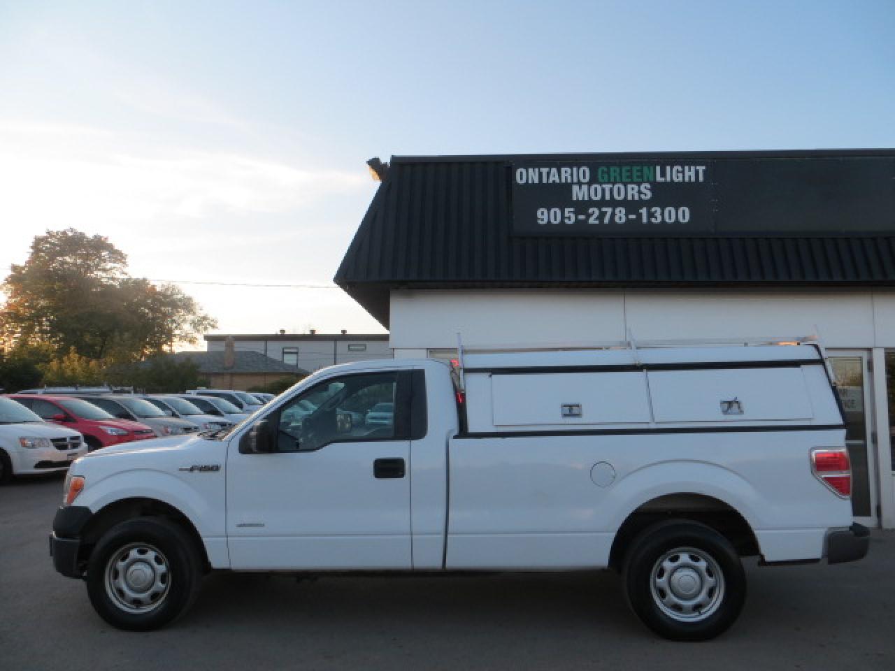 Used 2013 Ford F-150 CERTIFIED, LOW KM, 8FT LONG BOX, BED CAP, SHELVES for sale in Mississauga, ON