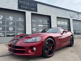 <p>Clean CARFAX, Accident Free, Excellent Condition, Canadian Car! Looking for a powerful, sleek, and stylish sports car thats guaranteed to turn heads? Look no further than this 2008 Viper SRT-10 Coupe, finished in the stunning Venom Red Metallic.</p><p><br></p><p>With just 17,776 kilometers on the odometer, this Viper is in pristine condition, inside and out. Its powerful V10 engine delivers a heart-pumping 600 horsepower, giving you the power and speed you need to take on any road or track.</p><p><br></p><p>The Venom Red Metallic paint job is simply stunning, with a deep, lustrous finish thats sure to catch the eye of anyone you pass. The cars aggressive, aerodynamic lines make a bold statement, while the luxurious leather interior provides the comfort and style you expect from a high-end sports car.</p><p><br></p><p>This Viper is equipped with all the latest features and technology, including a premium sound system, navigation, and more. Whether youre cruising down the highway or hitting the track, this Viper is sure to provide you with an exhilarating driving experience.</p><p><br></p><p>Dont miss your chance to own this incredible 2008 Viper SRT-10 Coupe. Visit our dealership today experience the power and style for yourself!</p><p><br></p><p><br></p>