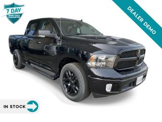 <p><strong>Experience Excellence: The 2022 RAM 1500 Classic SLT Crew Cab 4x4</strong></p>

<p>Prepare for a journey of excellence with the 2022 RAM 1500 Classic SLT Crew Cab 4x4. With its robust performance, luxurious interior, and cutting-edge technology, this truck redefines the standard of excellence in its class.</p>

<p><strong>Bold Exterior, Luxurious Interior</strong></p>

<p>Adorned in a striking Diamond Black Crystal Pearl exterior and featuring a refined Black interior with Diesel Grey seats, the RAM 1500 Classic SLT Crew Cab 4x4 exudes sophistication and style. Inside, premium cloth front bucket seats offer unparalleled comfort, while a host of standard features, including SiriusXM satellite radio and hands-free communication with Bluetooth streaming, ensure an enjoyable driving experience.</p>

<p><strong>Powerful Performance</strong></p>

<p>Equipped with a potent 3.6L Pentastar VVT V6 engine and an 8-speed automatic transmission, the RAM 1500 Classic SLT Crew Cab 4x4 delivers impressive performance and efficiency. Whether you're towing heavy loads or cruising on the highway, this truck offers the power and capability you need to tackle any task with ease.</p>

<p><strong>Advanced Technology Features</strong></p>

<p>The RAM 1500 Classic SLT Crew Cab 4x4 comes loaded with advanced technology features designed to enhance convenience, safety, and entertainment. The optional Uconnect 4C NAV system with an 8.4–inch display provides GPS navigation, SiriusXM Travel Link, and SiriusXM Traffic, keeping you connected and informed on every journey. Additionally, the optional Remote Start & Security Alarm Group offers added security and convenience, allowing you to start your vehicle remotely and deter potential threats.</p>

<p>With its powerful performance, luxurious interior, and advanced technology features, the 2022 RAM 1500 Classic SLT Crew Cab 4x4 sets the standard for excellence in the pickup truck segment. Visit your nearest dealership today to experience the ultimate in driving satisfaction!</p>

<form> </form>
<p> </p>

<p><em>Note: This is a used demo vehicle. The price may include added aftermarket accessories. Please contact dealer for details and current mileage.</em></p>

<h4>BUY WITH COMPLETE CONFIDENCE</h4>

<p>AutoIQ Exclusive Pre-Owned Program<br />
Shop online or in-store, any way you want it<br />
Virtual trade estimate & appraisal<br />
Virtual credit approval & eSignature<br />
7-Day Money Back Guarantee*</p>

<p>The AutoIQ Dealership Group came together in 2016 with a mission to deliver an exceptional car-buying experience. With 16 dealerships across Ontario, offering 14 brands and over 2500 vehicles in stock, AutoIQ customers can expect great selection, value, and trust. Buying a new vehicle is a significant purchase, and we want to ensure that you LOVE it! Whether you are purchasing a new or quality pre-owned vehicle from us, we offer attractive financing rates and flexible terms, regardless of your credit.</p>

<p>SPECIAL NOTE: This vehicle is reserved for AutoIQs retail customers only. Please, no dealer calls. Errors and omissions excepted.</p>

<p>*As-traded, specialty or high-performance vehicles are excluded from the 7-Day Money Back Guarantee Program (including, but not limited to Ford Shelby, Ford mustang GT, Ford Raptor, Chevrolet Corvette, Camaro 2SS, Camaro ZL1, V-Series Cadillac, Dodge/Jeep SRT, Hyundai N Line, all electric models)</p>

<p>INSGMT</p>
