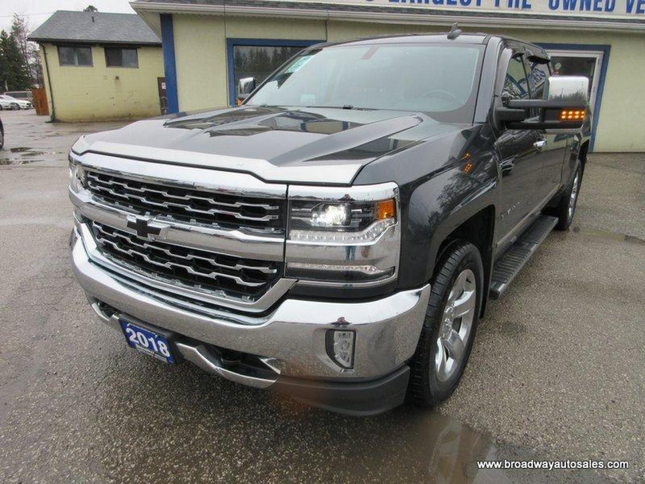 Used 2018 Chevrolet Silverado 1500 GREAT VALUE LTZ-EDITION 6 PASSENGER 6.2L - V8.. 4X4.. CREW-CAB.. SHORTY.. LEATHER.. HEATED SEATS.. BACK-UP CAMERA.. BLUETOOTH SYSTEM.. TRAILER BRAKE.. for sale in Bradford, ON