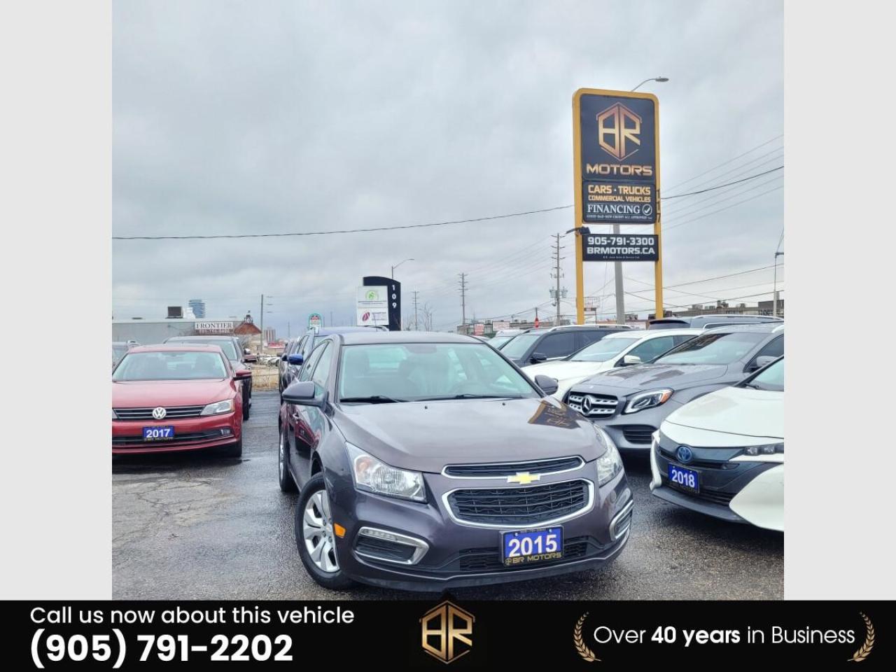 Used 2015 Chevrolet Cruze No Accidents  | 1LT | Remote Start for sale in Brampton, ON