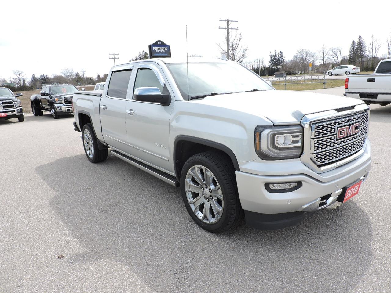 Used 2018 GMC Sierra 1500 Denali 6.2L 4X4 DVD Sunroof Leather Loaded 96000KM for sale in Gorrie, ON