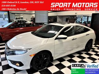 Used 2016 Honda Civic TOURING+LEATHER+ROOF+New Tires & Rims+CLEAN CARFAX for sale in London, ON