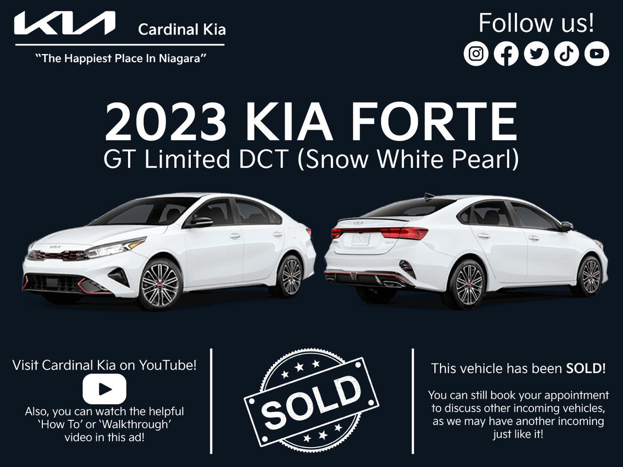 New 2023 Kia Forte GT Limited DCT for sale in Niagara Falls, ON