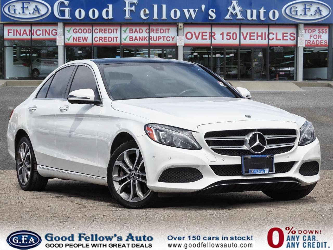 Used 2018 Mercedes-Benz C-Class 4MATIC, LEATHER SEATS, PANORAMIC ROOF, NAVIGATION, for sale in Toronto, ON