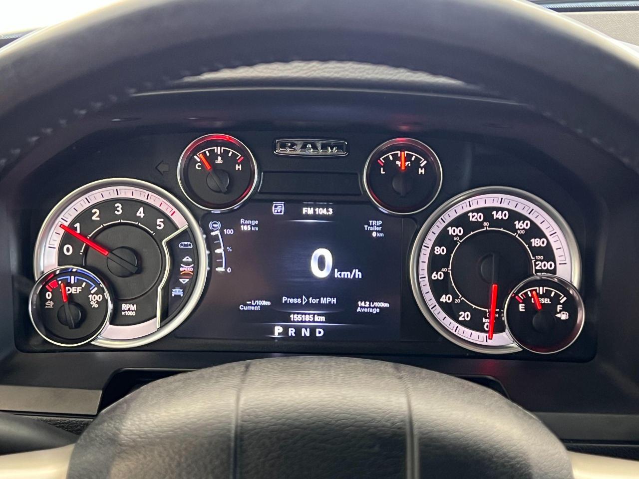 2017 RAM 1500 Laramie 3L V6 Diesel+Cooled Leather+CLEAN CARFAX Photo96