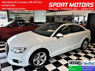 Used 2017 Audi A3 Komfort 2L Quattro+Pano Roof+Xenons+CLEAN CARFAX for sale in London, ON