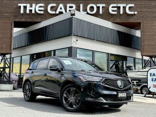 Used 2022 Acura RDX A-Spec APPLE CARPLAY/ANDROID AUTO,  HEATED LEATHER SEATS/STEERING WHEEL, MOONROOF, NAV, BACK UP CAM!! for sale in Sudbury, ON