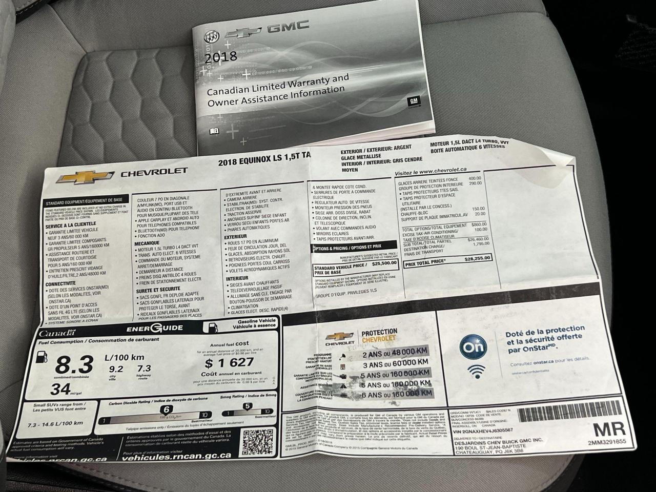 2018 Chevrolet Equinox LS+Apple CarPlay+Camera+Heated Seats+Remote Start Photo81