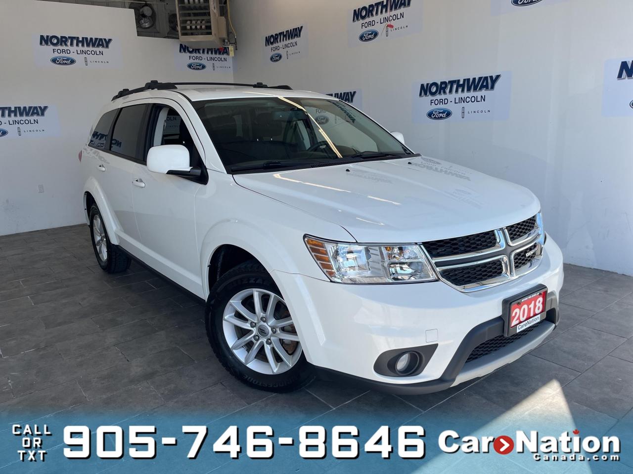 Used 2018 Dodge Journey SXT | V6 | 8.4'' TOUCHSCREEN | SAFE & SOUND GROUP for sale in Brantford, ON