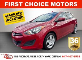 <br>Welcome to First Choice Motors, the largest car dealership in Toronto of pre-owned cars, SUVs, and vans priced between $5000-$15,000. With an impressive inventory of over 300 vehicles in stock, we are dedicated to providing our customers with a vast selection of affordable and reliable options. <br><br>Were thrilled to offer a used 2015 Hyundai Elantra GT, red colour with 190,000km (STK#5107) This vehicle was $10990 NOW ON SALE FOR $8990. It is equipped with the following features:<br>- Automatic Transmission<br>- Heated seats<br>- Bluetooth<br>- Power windows<br>- Power locks<br>- Power mirrors<br>- Air Conditioning<br><br>At First Choice Motors, we believe in providing quality vehicles that our customers can depend on. All our vehicles come with a 36-day FULL COVERAGE warranty. We also offer additional warranty options up to 5 years for our customers who want extra peace of mind.<br><br>Furthermore, all our vehicles are sold fully certified with brand new brakes rotors and pads, a fresh oil change, and brand new set of all-season tires installed & balanced. You can be confident that this car is in excellent condition and ready to hit the road.<br><br>At First Choice Motors, we believe that everyone deserves a chance to own a reliable and affordable vehicle. Thats why we offer financing options with low interest rates starting at 7.9% O.A.C. Were proud to approve all customers, including those with bad credit, no credit, students, and even 9 socials. Our finance team is dedicated to finding the best financing option for you and making the car buying process as smooth and stress-free as possible.<br><br>Our dealership is open 7 days a week to provide you with the best customer service possible. We carry the largest selection of used vehicles for sale under $9990 in all of Ontario. We stock over 300 cars, mostly Hyundai, Chevrolet, Mazda, Honda, Volkswagen, Toyota, Ford, Dodge, Kia, Mitsubishi, Acura, Lexus, and more. With our ongoing sale, you can find your dream car at a price you can afford. Come visit us today and experience why we are the best choice for your next used car purchase!<br><br>All prices exclude a $10 OMVIC fee, license plates & registration  and ONTARIO HST (13%)