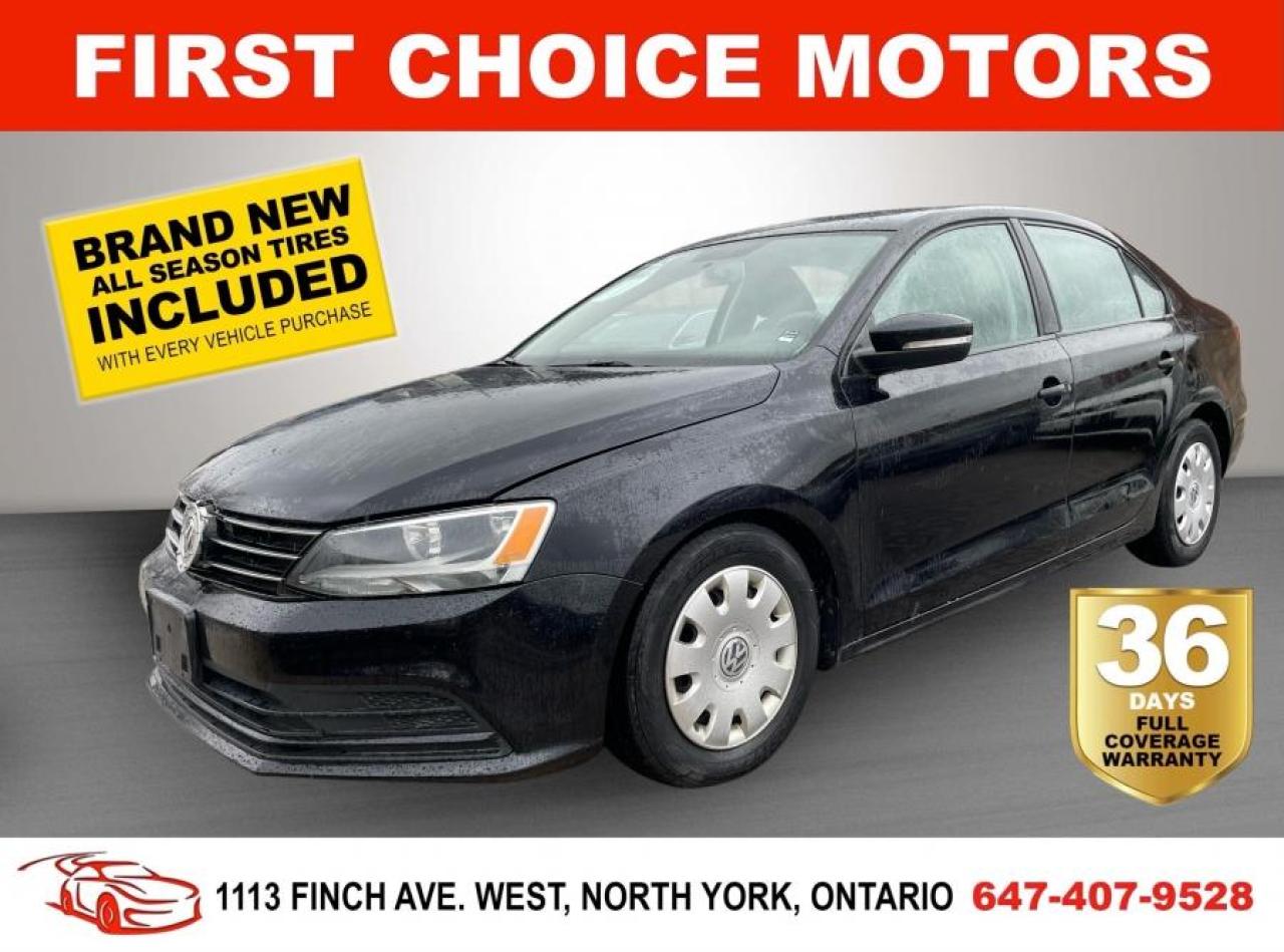 Used 2015 Volkswagen Jetta TRENDLINE ~AUTOMATIC, FULLY CERTIFIED WITH WARRANT for sale in North York, ON